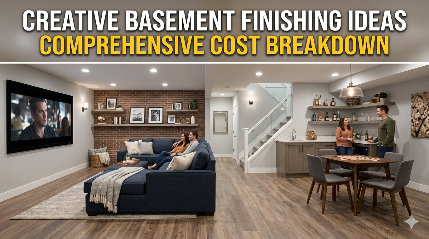 Creative Basement Finishing Ideas and Comprehensive Cost Breakdown